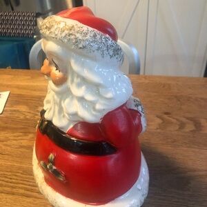 Festive Santa Claus Figurine - Red and White